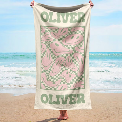 Custom Retro Beach Towel