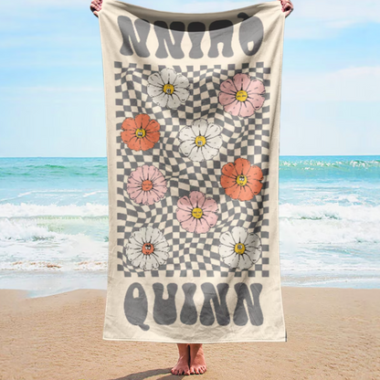 Custom Retro Beach Towel