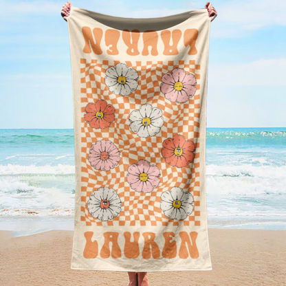 Custom Retro Beach Towel