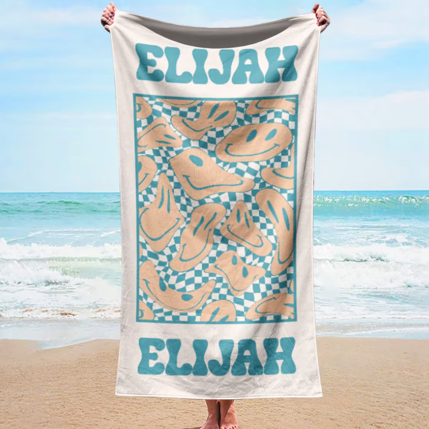 Custom Retro Beach Towel