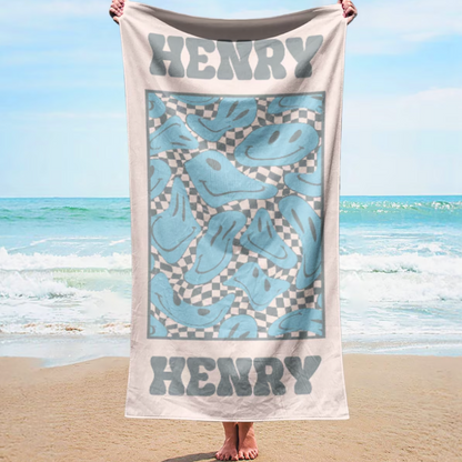 Custom Retro Beach Towel